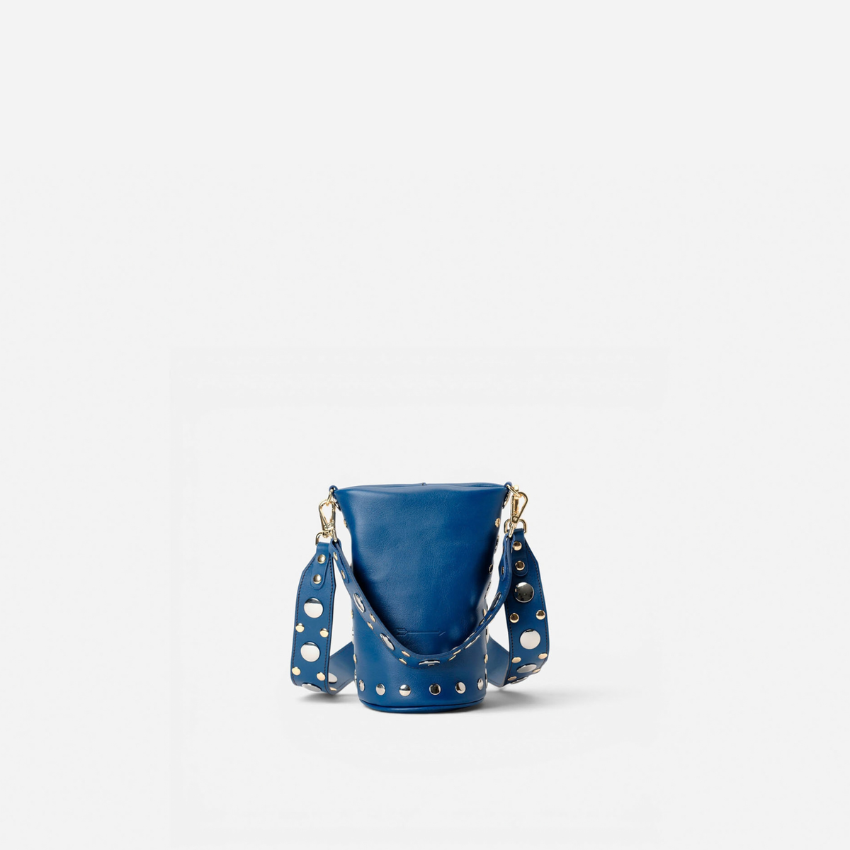 Bolso pequeño con tachuelas Candy Disco color azul marino, de Mercules
