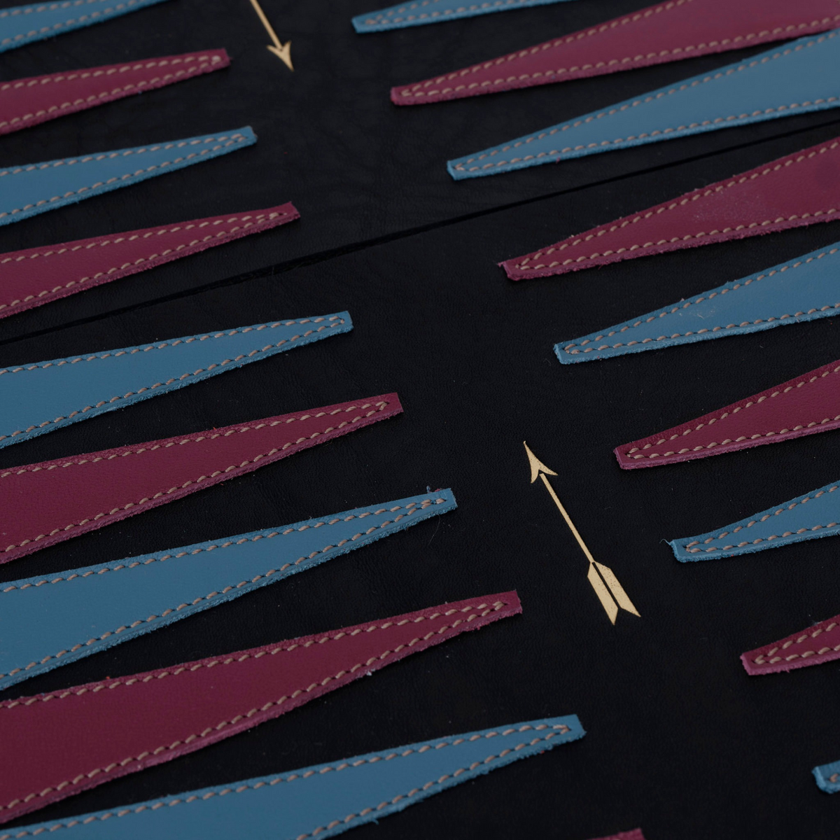 Pack Backgammon viaje Negro de Mercules – backgammon de viaje de piel negra, vista 5