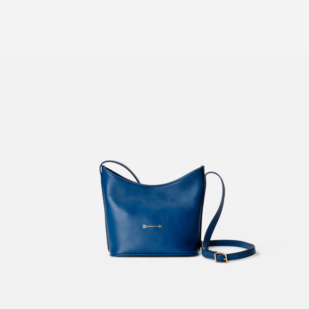 Bolso bandolera de piel Corbet color azul marino, de Mercules