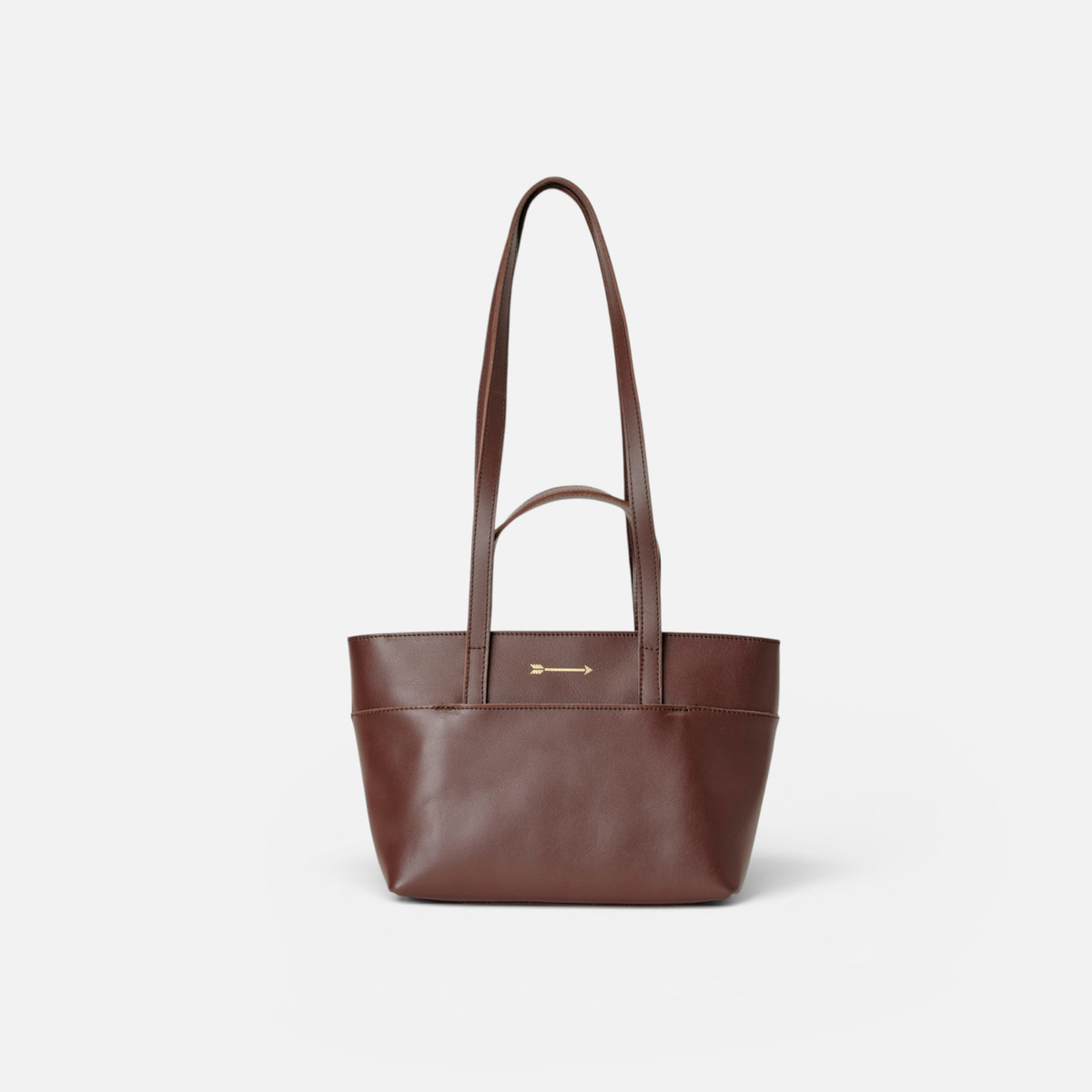 Bolso mediano de piel Jumbito color marrón testa, de Mercules