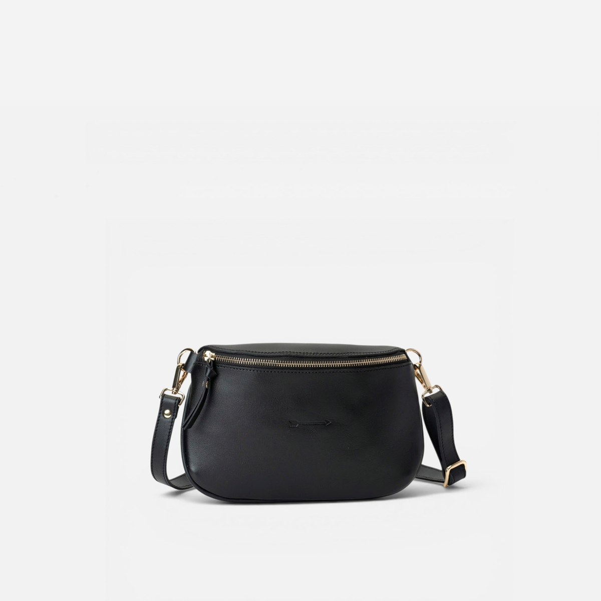 Riñonera de piel Bum Bag color negro, de Mercules