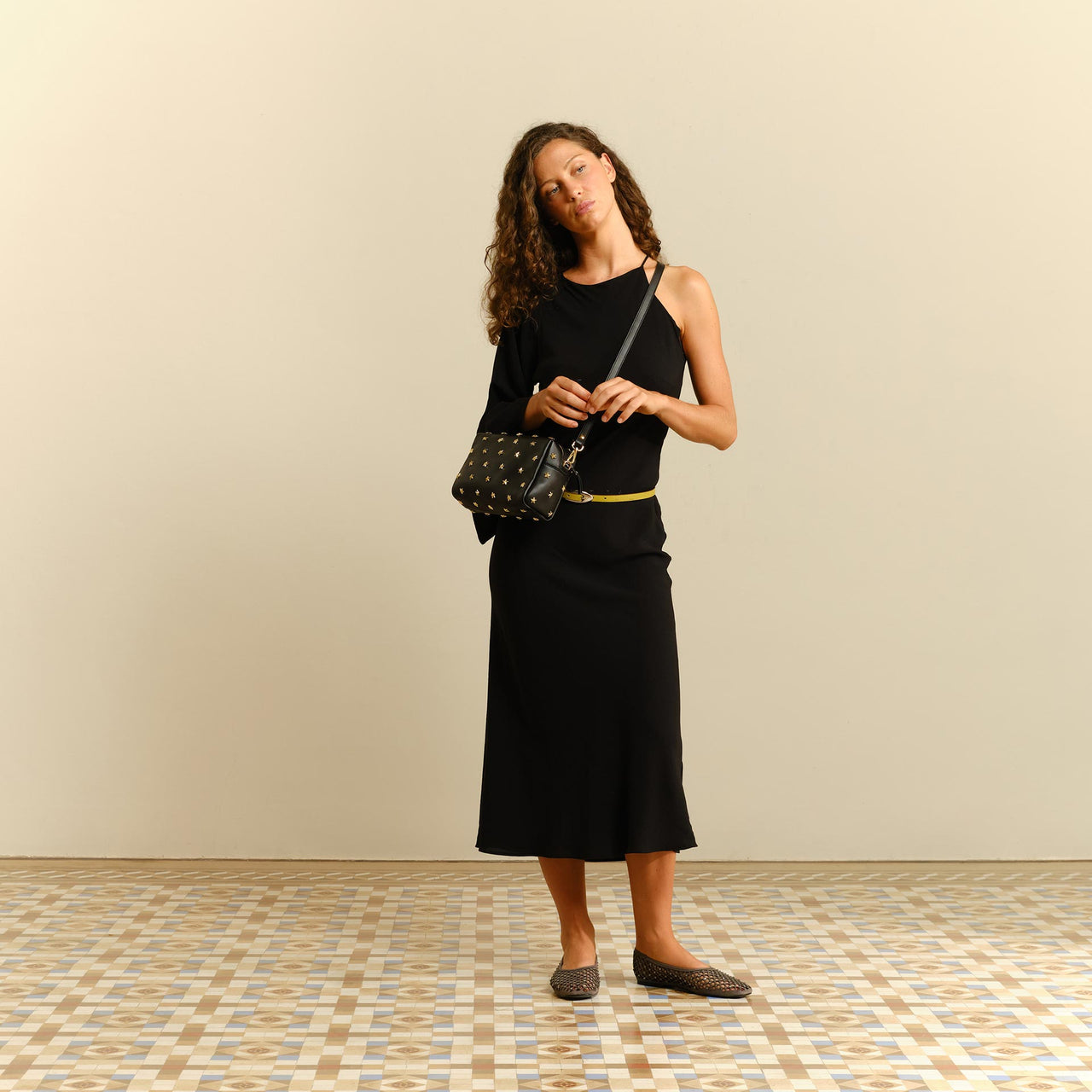 Dixie Negro | Bolso de piel mediano | Mercules