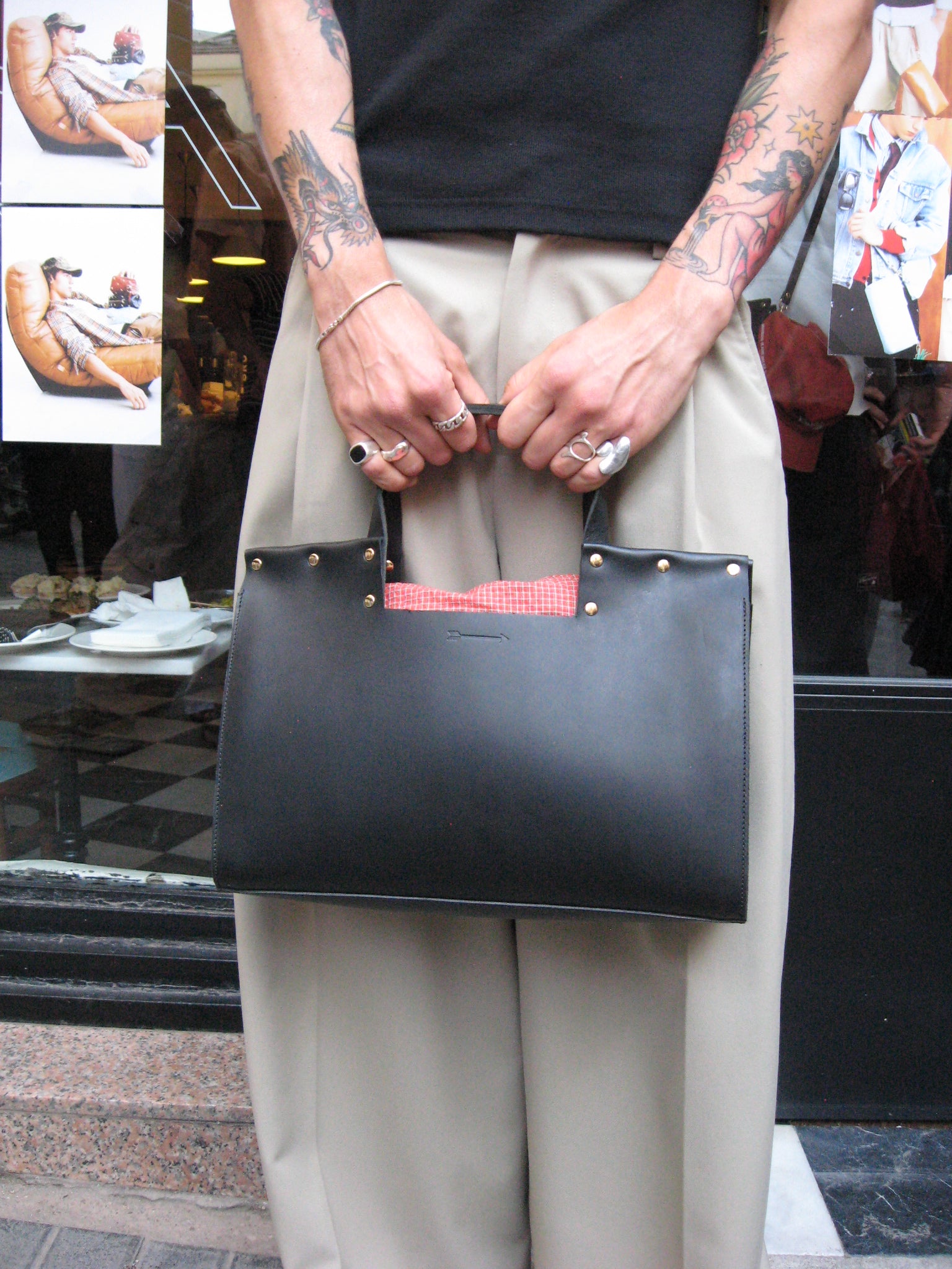 Alamo Satchel Large Negro