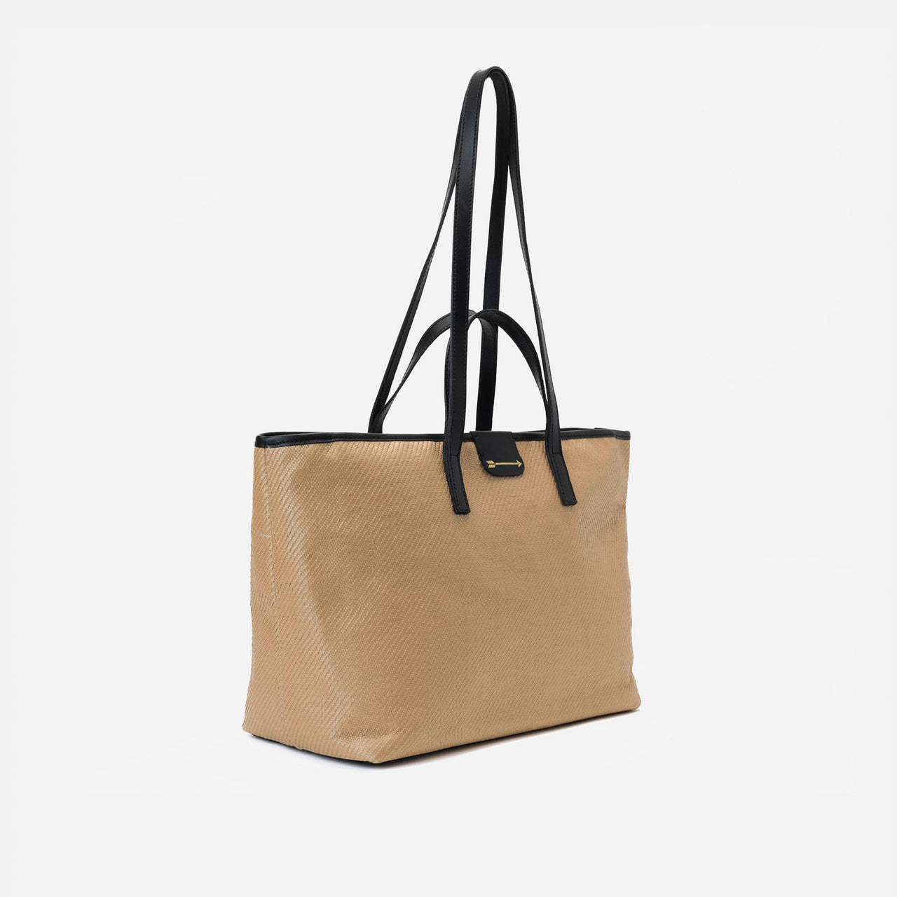 Jumbo Rafia Beige y Negro