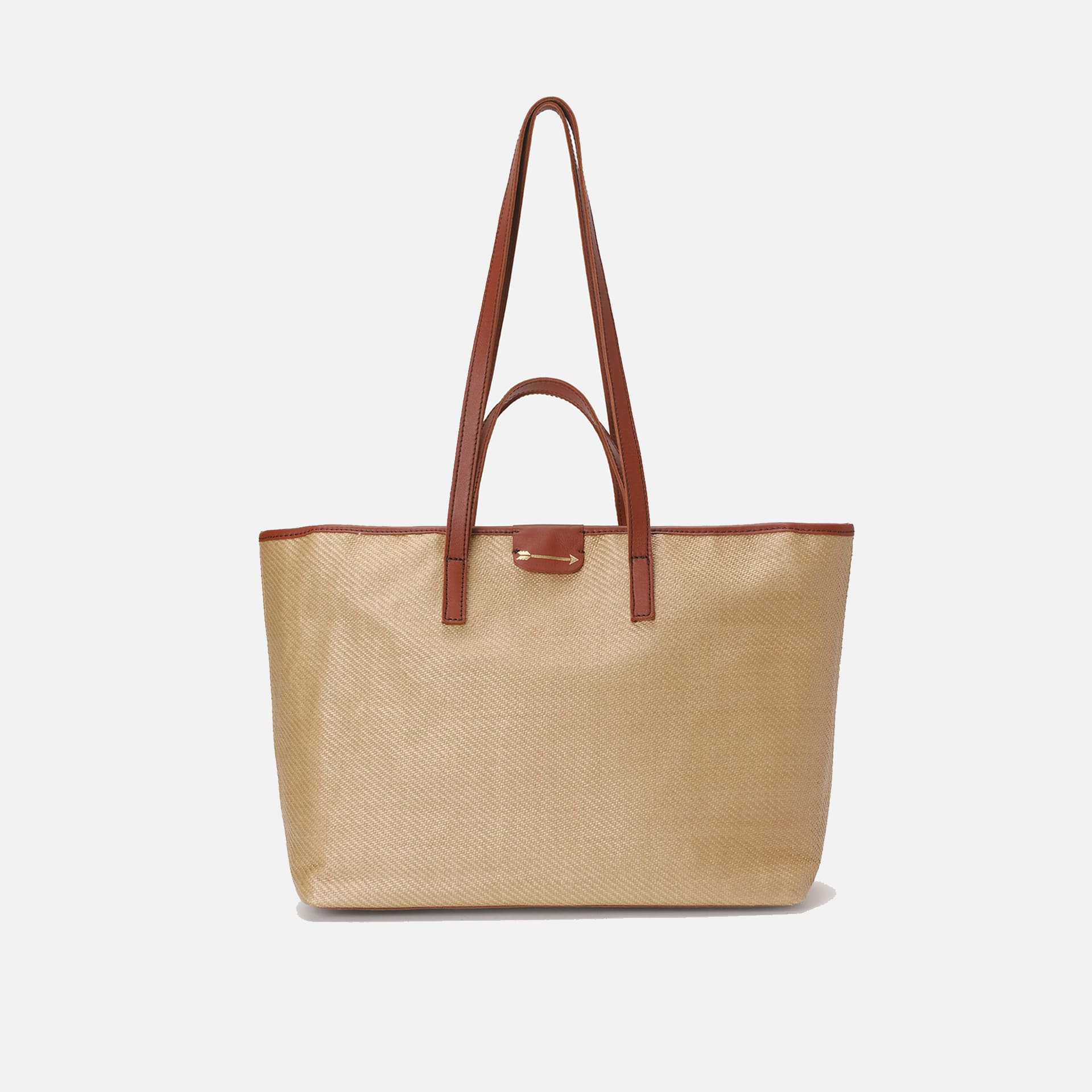 Jumbo Rafia Beige y Teja