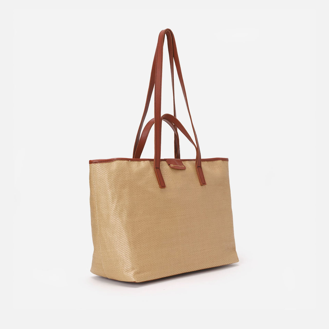 Jumbo Rafia Beige y Teja