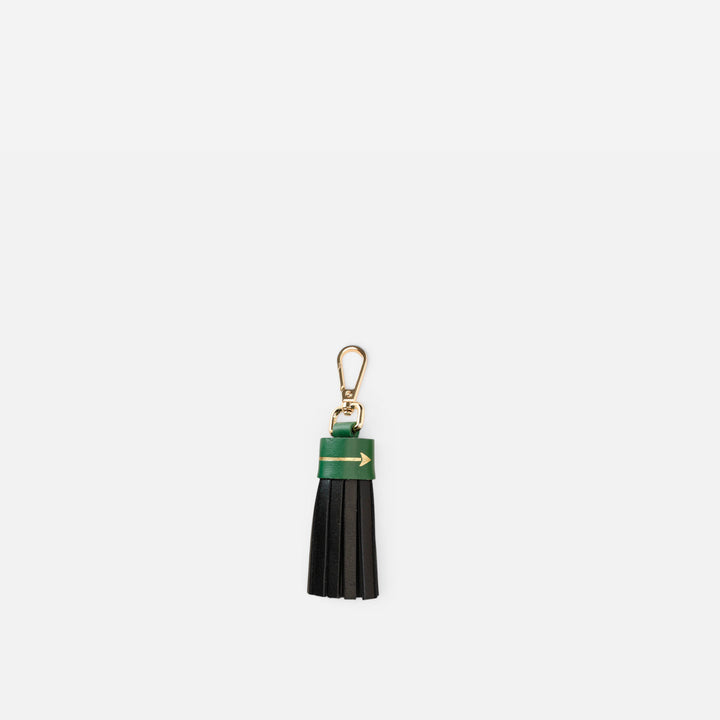 Llavero flecos multicolor Black & Green