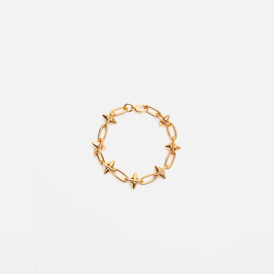 Pulsera spike oro