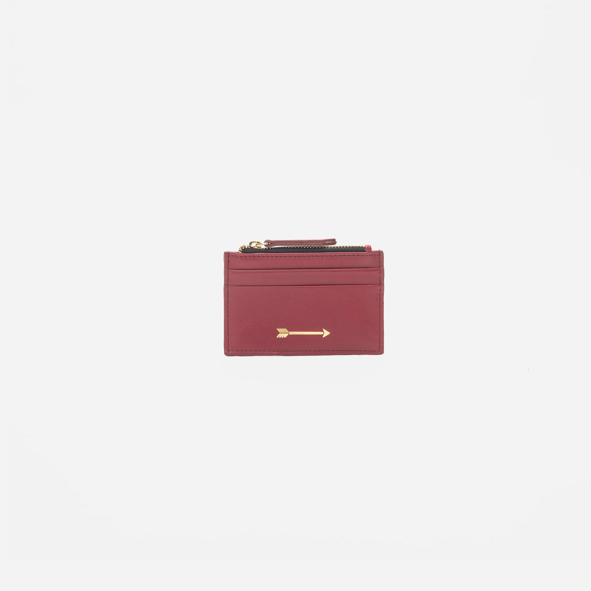 Tarjetero Zip Burdeos