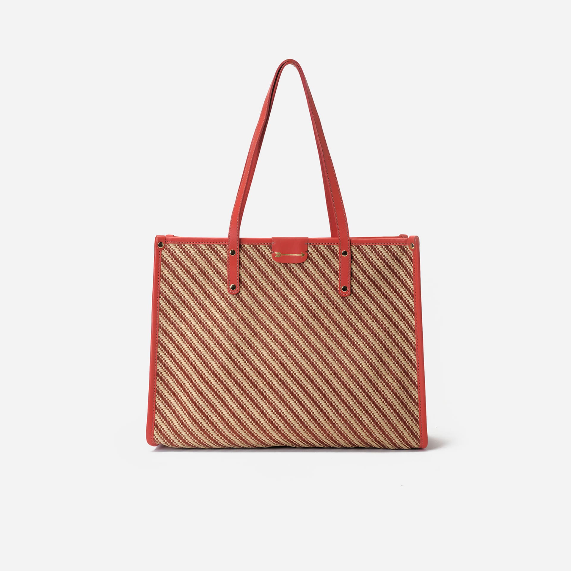 Tote Rafia Coral