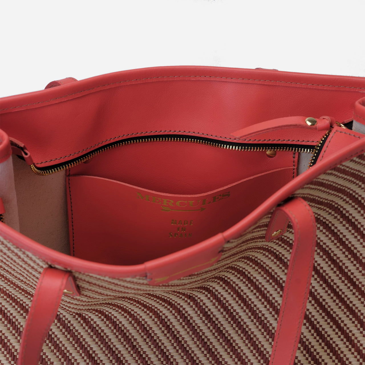 Tote Rafia Coral