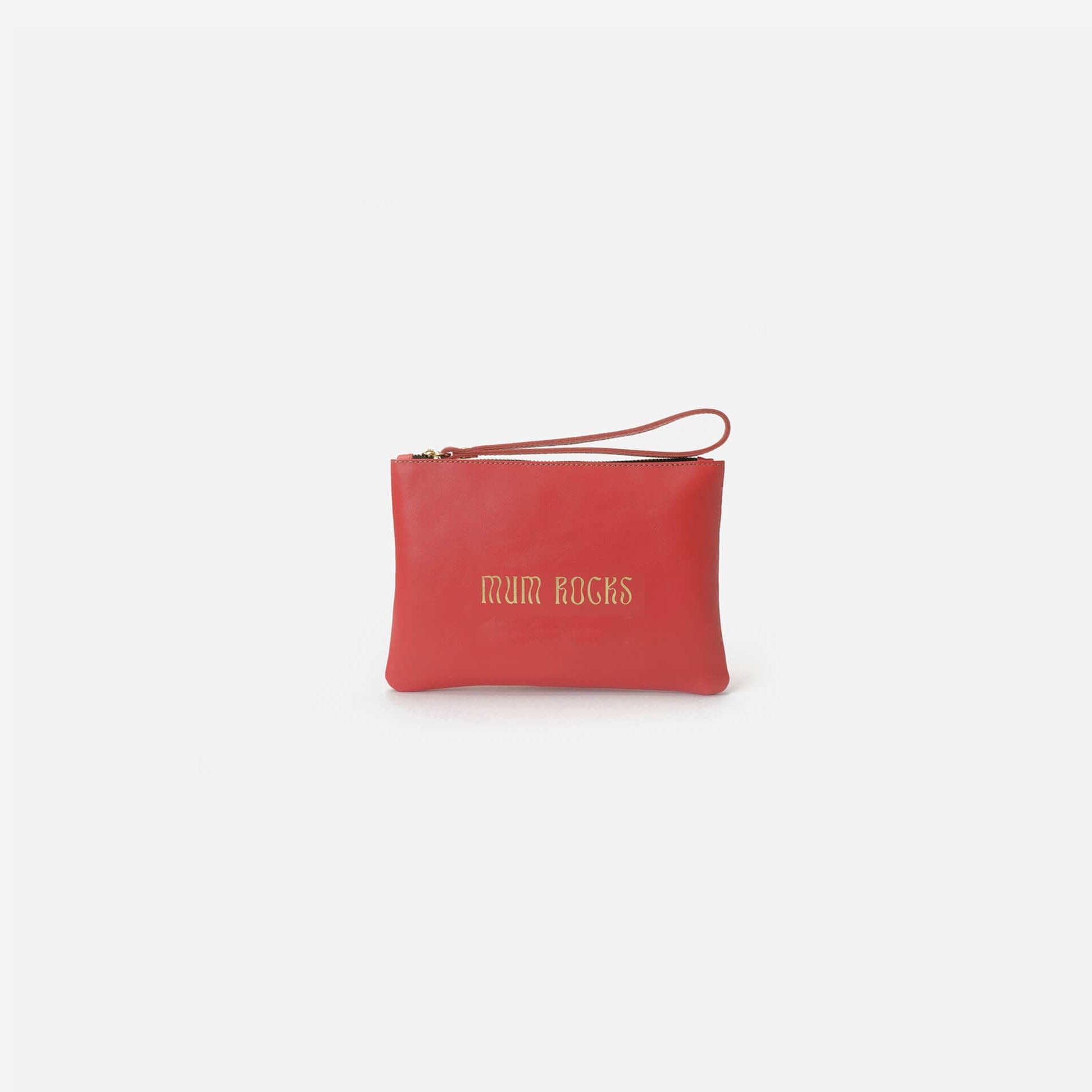 Zipper "Mum Rocks" Coral