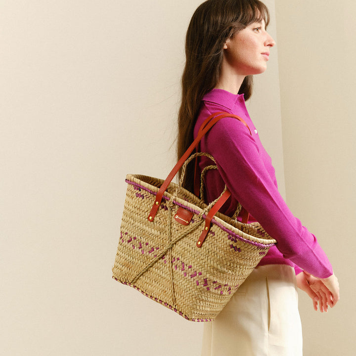 Basket Tote Asa Roja