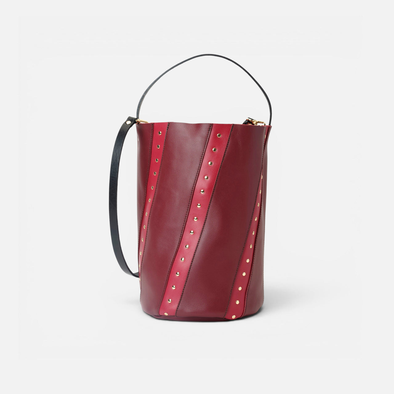 Bucket Twist Burgundy y Lipstick