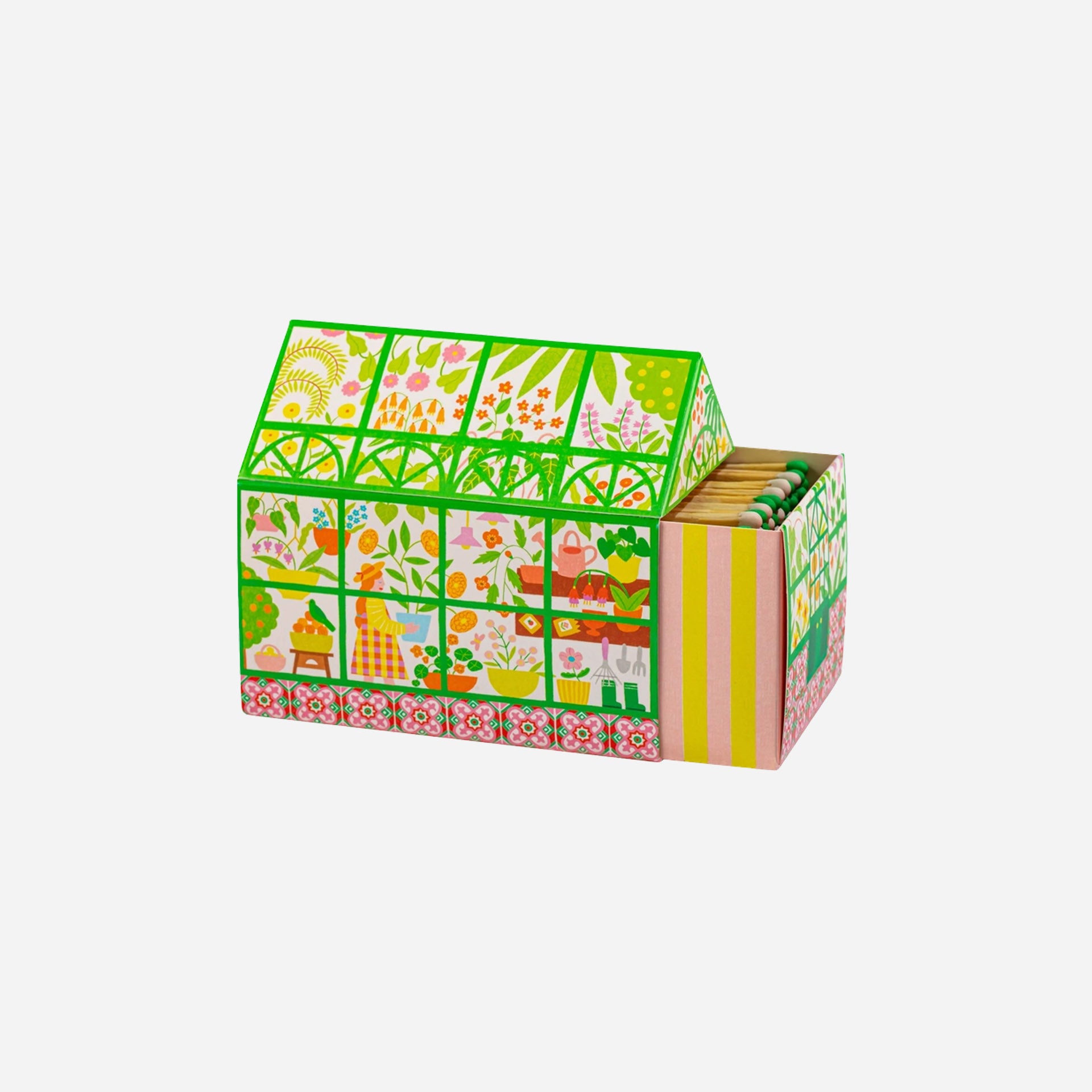 Cerillas casita Greenhouse