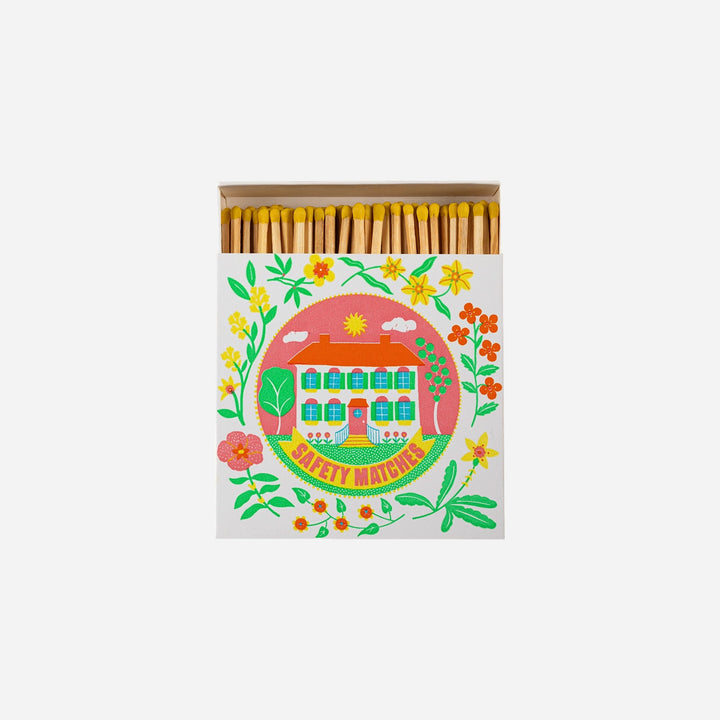 Caja cuadrada de cerillas Home Safety