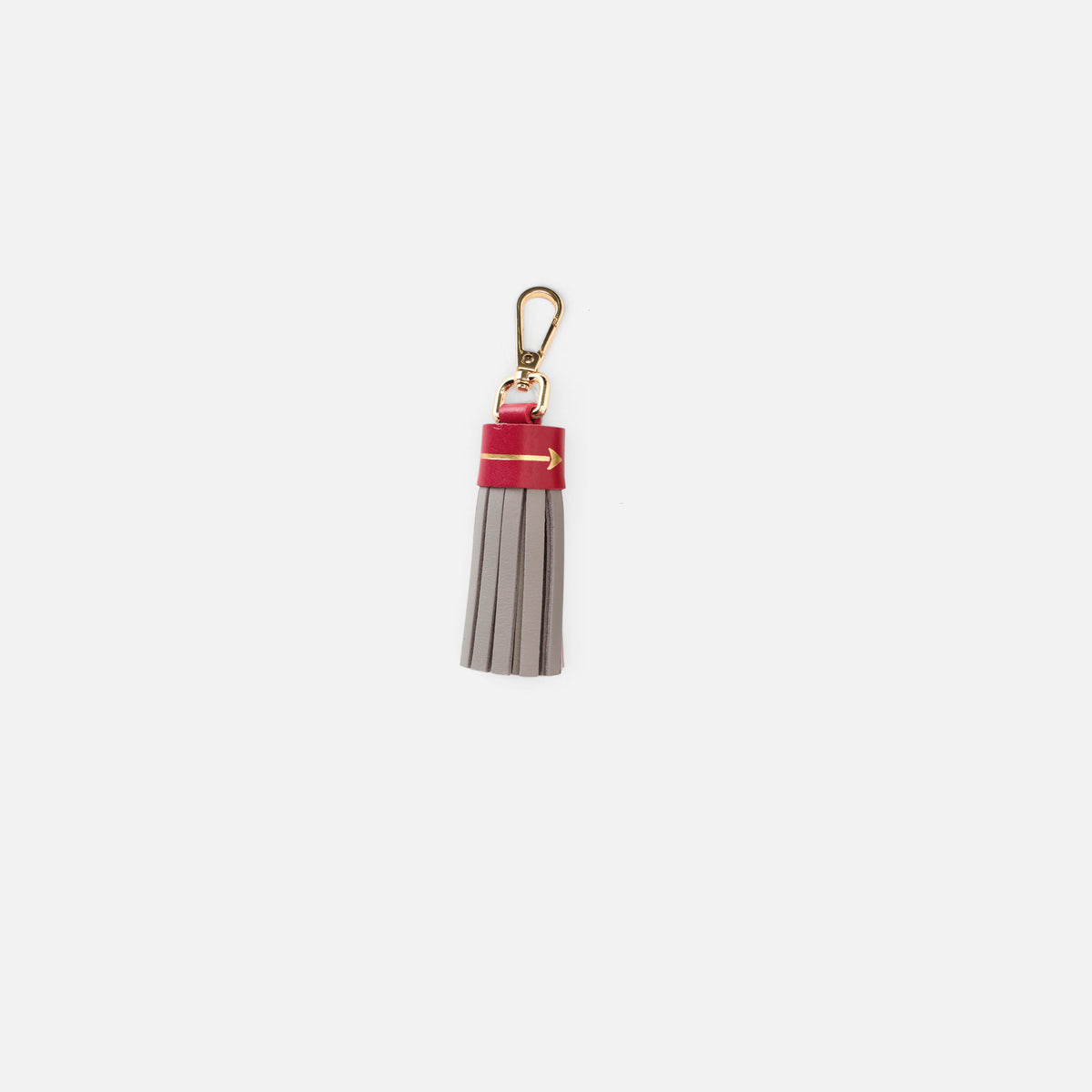 Llavero flecos multicolor Grey & Lipstick