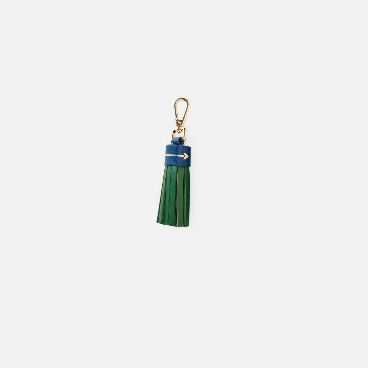 Llavero flecos multicolor Green & Navy