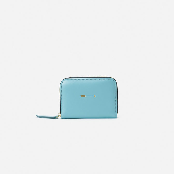 Cartera continental mediana Celeste