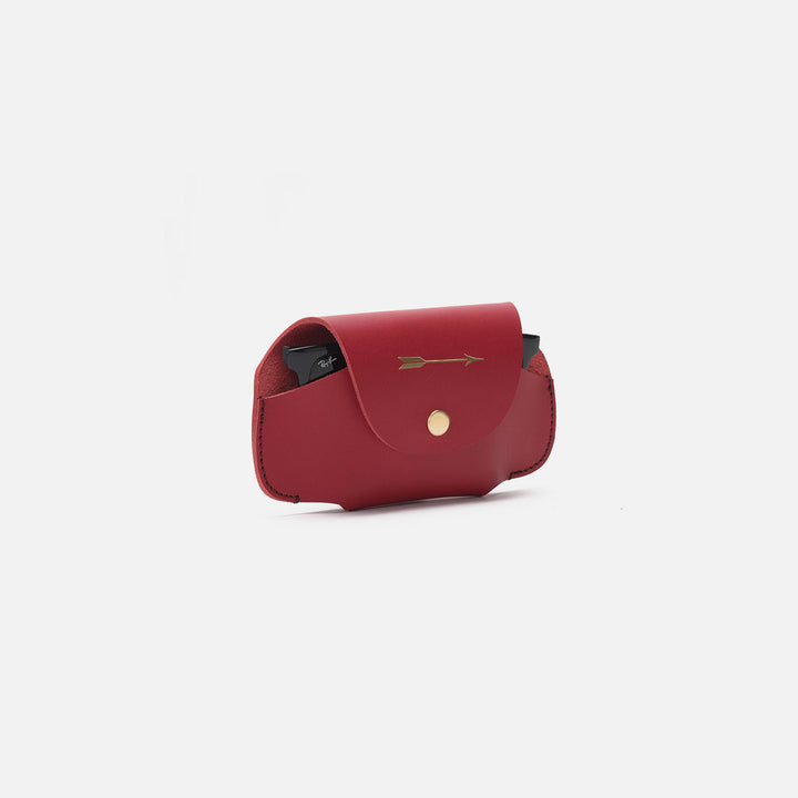 Funda de gafas roja