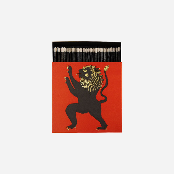 Caja cuadrada de cerillas Lion Matches