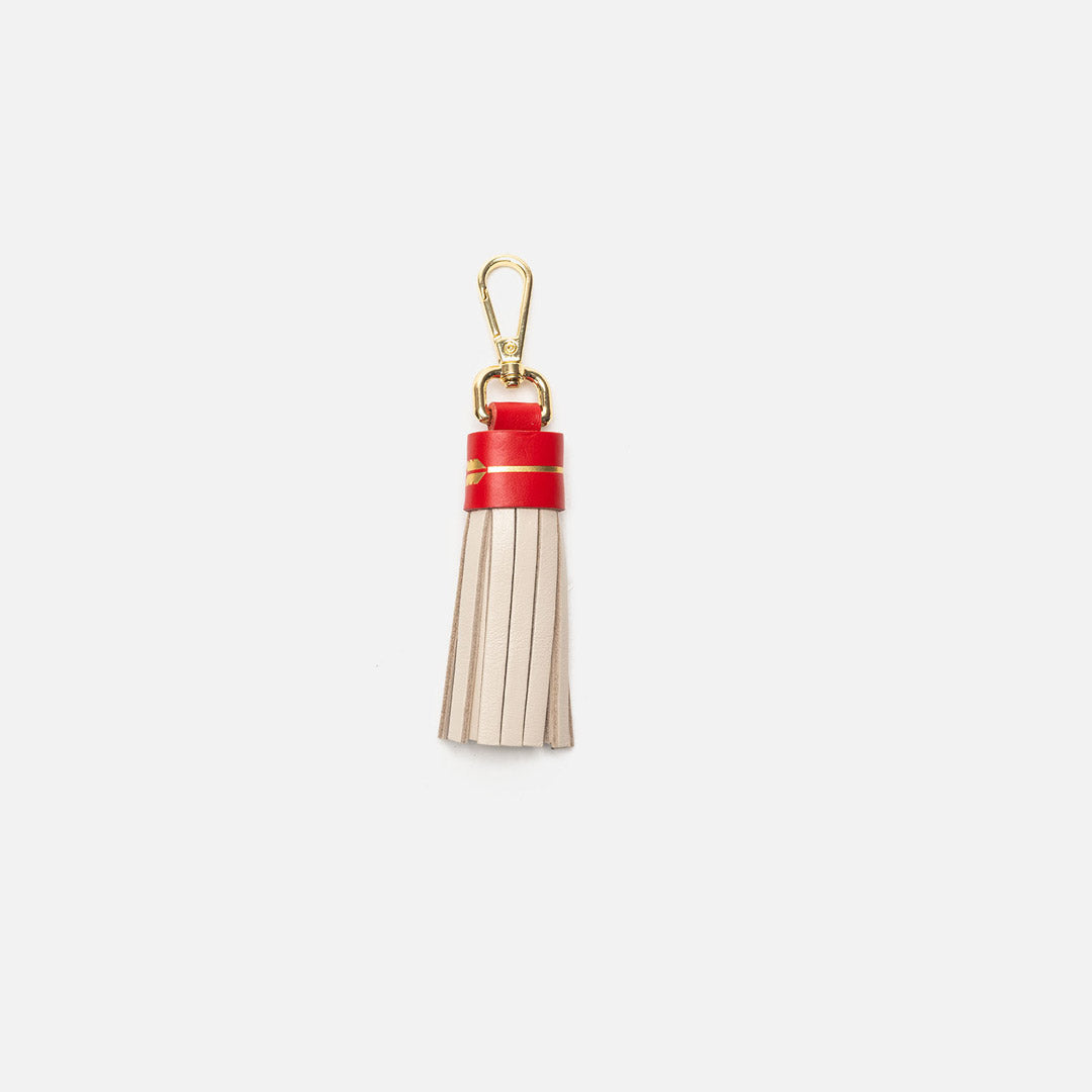 Llavero flecos multicolor Bone y Cherry