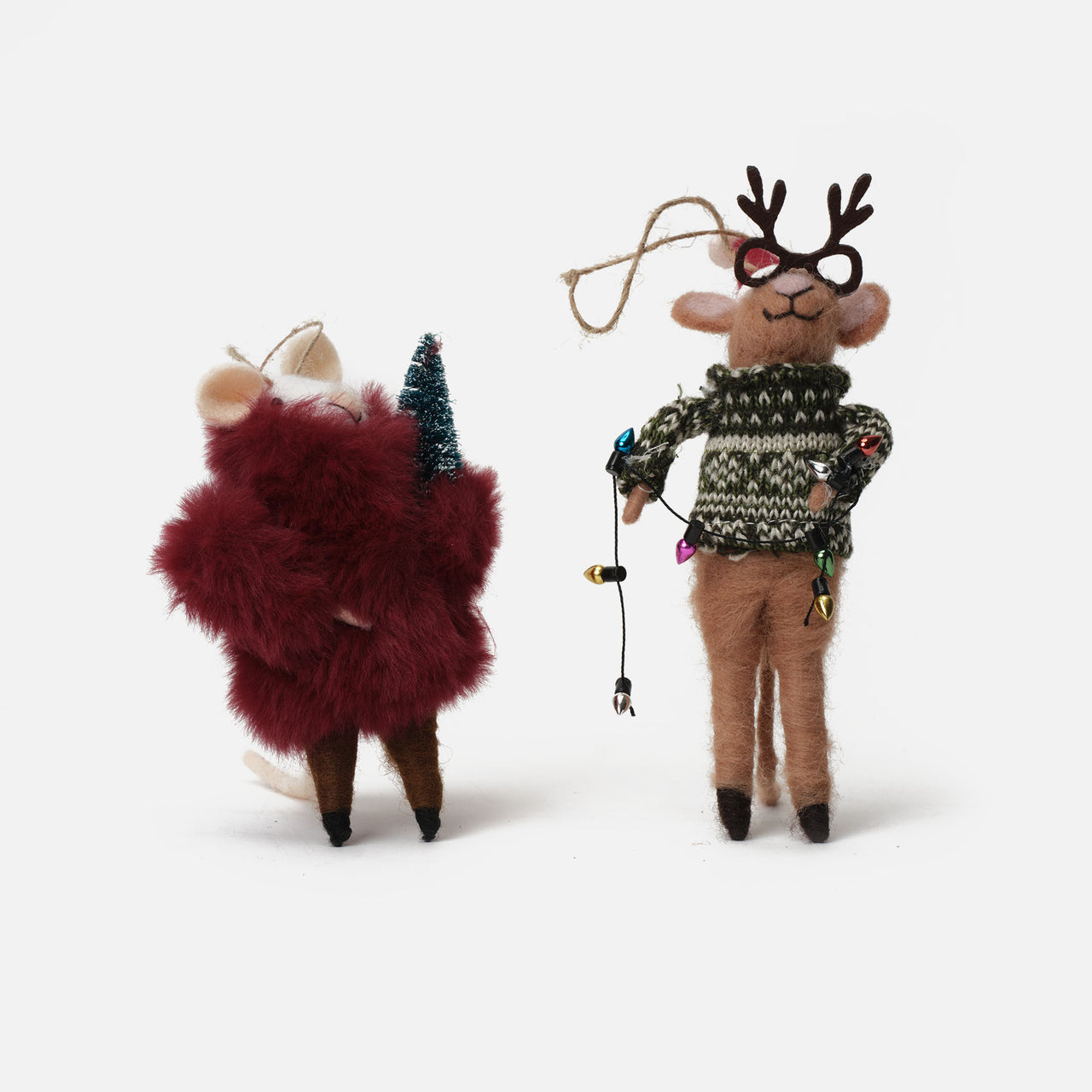 Adorno Navideño Ratones Fashion