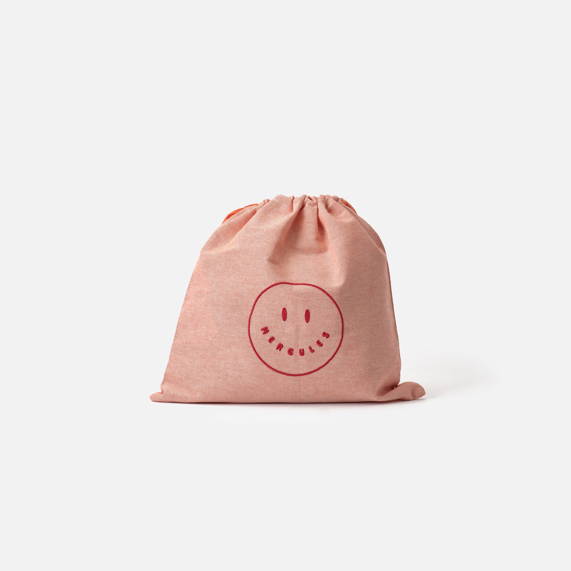 Funda bordada Smiley Naranja