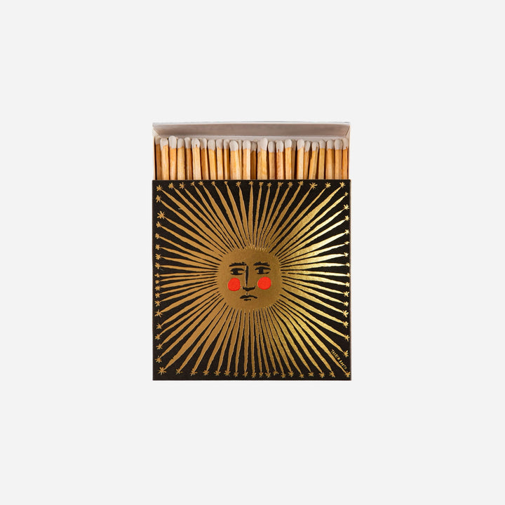 Caja cuadrada de cerillas Sun Ray Matches