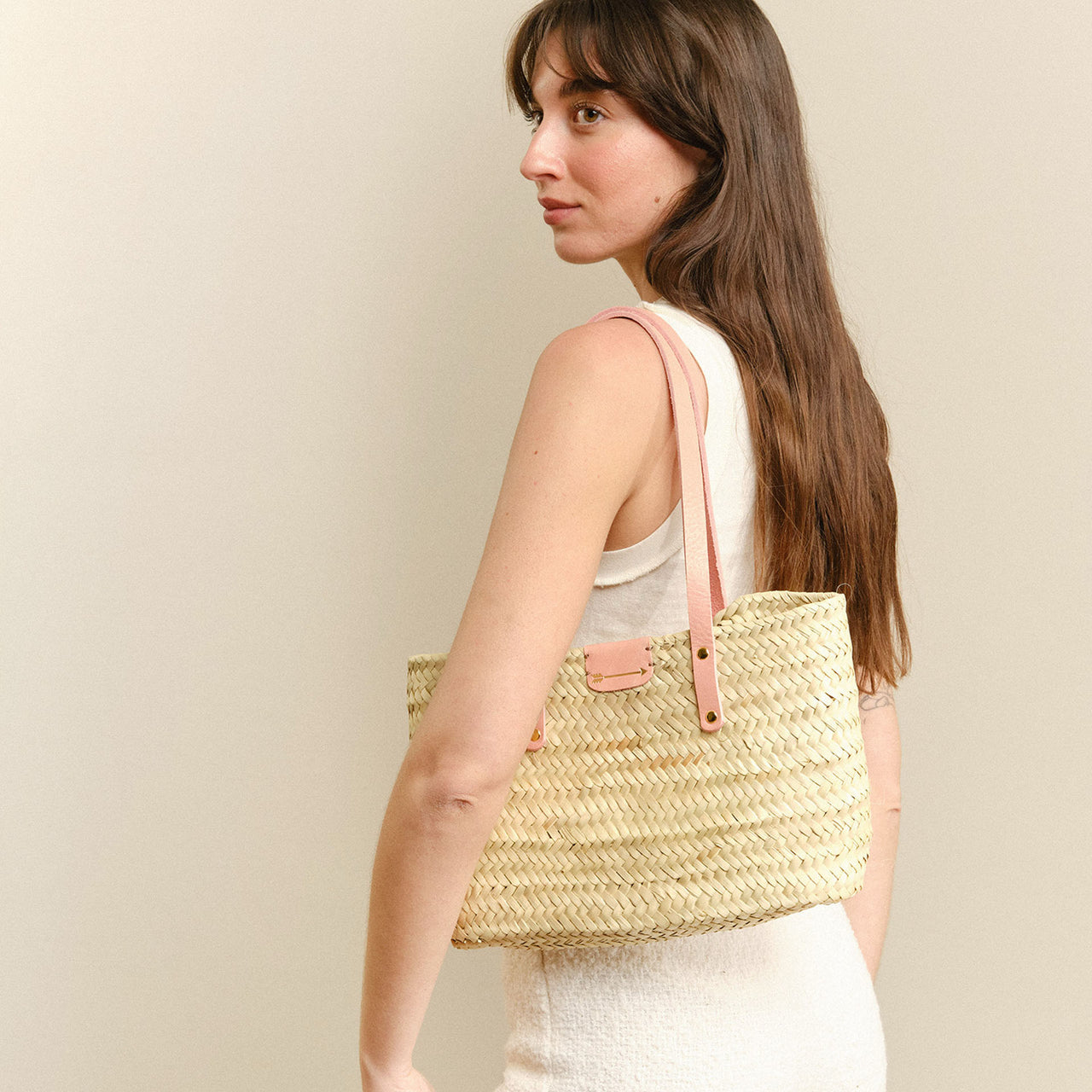 Twiggy Basket Rosa