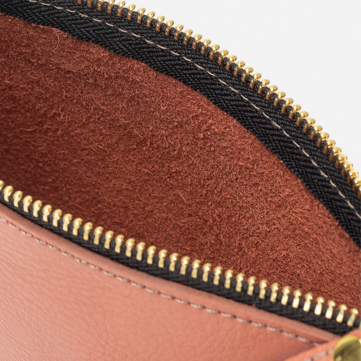 Zipper "Mum Rocks" Terracota